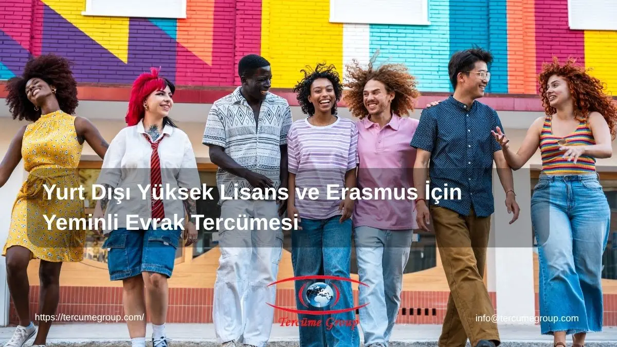 erasmus evrak tercümesi